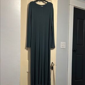 A New Day Green Long Sleeve Sheath Dress